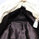 Miu Miu Hand Bag Leather White Gold Tone Auth bs37154A-22