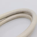 Miu Miu Hand Bag Leather White Gold Tone Auth bs37154A-9