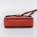 Miu Miu Hand Bag Leather 2way Red Gold Tone Auth bs37156A-5