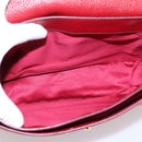 Miu Miu Hand Bag Leather 2way Red Gold Tone Auth bs37156A-11