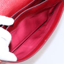 Miu Miu Hand Bag Leather 2way Red Gold Tone Auth bs37156A-28