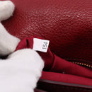 Miu Miu Hand Bag Leather 2way Red Gold Tone Auth bs37156A-12
