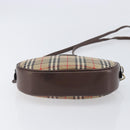 Burberrys Nova Check Shoulder Bag Canvas Beige Gold Tone Auth bs37157-5