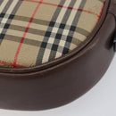 Burberrys Nova Check Shoulder Bag Canvas Beige Gold Tone Auth bs37157-15