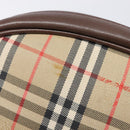Burberrys Nova Check Shoulder Bag Canvas Beige Gold Tone Auth bs37157-11
