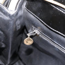 CHANEL COCO Mark Tote Bag Patent Black Gold Tone CC Auth bs37158-22