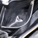CHANEL COCO Mark Tote Bag Patent Black Gold Tone CC Auth bs37158-25