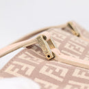 FENDI Zucchino Canvas Hand Bag Beige Gold Tone 8BH132 Auth bs37159A-8