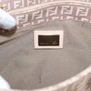FENDI Zucchino Canvas Hand Bag Beige Gold Tone 8BH132 Auth bs37159A-20