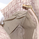 FENDI Zucchino Canvas Hand Bag Beige Gold Tone 8BH132 Auth bs37159A-22