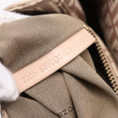 FENDI Zucchino Canvas Hand Bag Beige Gold Tone 8BH132 Auth bs37159A-12