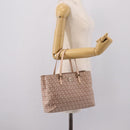 FENDI Zucchino Canvas Hand Bag Beige Gold Tone 8BH132 Auth bs37159A-25