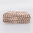 FENDI Zucchino Canvas Hand Bag Beige Gold Tone 8BH132 Auth bs37159A-5