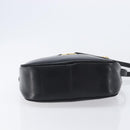 Salvatore Ferragamo Vala Shoulder Bag Leather Black Gold Tone Auth bs37160-5