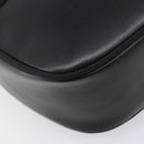 Salvatore Ferragamo Vala Shoulder Bag Leather Black Gold Tone Auth bs37160-17