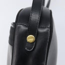 Salvatore Ferragamo Vala Shoulder Bag Leather Black Gold Tone Auth bs37160-20