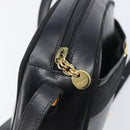 Salvatore Ferragamo Vala Shoulder Bag Leather Black Gold Tone Auth bs37160-10