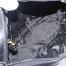 Salvatore Ferragamo Vala Shoulder Bag Leather Black Gold Tone Auth bs37160-11