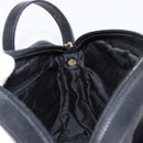 Salvatore Ferragamo Vala Shoulder Bag Leather Black Gold Tone Auth bs37160-22