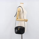 Salvatore Ferragamo Vala Shoulder Bag Leather Black Gold Tone Auth bs37160-27
