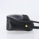Salvatore Ferragamo Vala Shoulder Bag Leather Black Gold Tone Auth bs37160-3