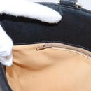 CELINE Tote Bag Leather Black Gold Tone Auth bs37162-28