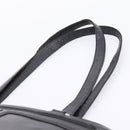 CELINE Tote Bag Leather Black Gold Tone Auth bs37162-14