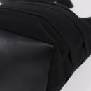 Salvatore Ferragamo Shoulder Bag Canvas Black Gold Tone Auth bs37163-16
