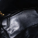 Salvatore Ferragamo Shoulder Bag Canvas Black Gold Tone Auth bs37163-11