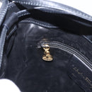 Salvatore Ferragamo Shoulder Bag Canvas Black Gold Tone Auth bs37163-20