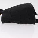 Salvatore Ferragamo Shoulder Bag Canvas Black Gold Tone Auth bs37163-4