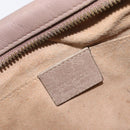 GUCCI GG Marmont Chain Shoulder Bag Leather Beige Gold Tone 447632 Auth bs37164-22