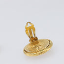 CHANEL Earring Metal Gold Tone CC Auth bs37165V-11