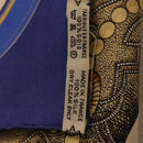 HERMES Carre 90 Scarf ”GRAND APPARAT” Silk Blue Auth bs37166-15