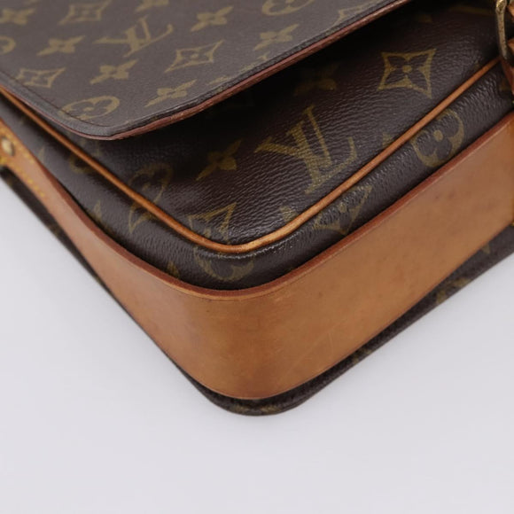 LOUIS VUITTON Monogram Cartouchiere GM Shoulder Bag M51252 LV Auth bs37170