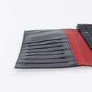 CHANEL Travel Line Long Wallet Canvas Black CC Auth bs37172-20