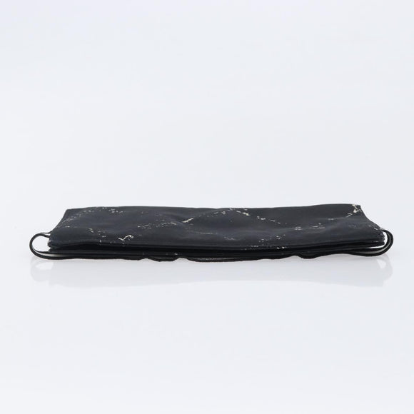 CHANEL Travel Line Long Wallet Canvas Black CC Auth bs37172