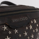 Jimmy Choo Waist Bag Leather Brown Silver Auth bs37173-19