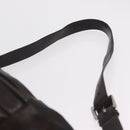 Jimmy Choo Waist Bag Leather Brown Silver Auth bs37173-14