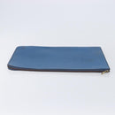 LOUIS VUITTON Epi Clutch Bag 2 Set Blue Brown LV Auth bs37177-5
