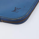 LOUIS VUITTON Epi Clutch Bag 2 Set Blue Brown LV Auth bs37177-7