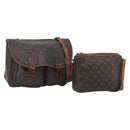 LOUIS VUITTON Monogram Hand Bag 2 Set LV Auth bs37179-1