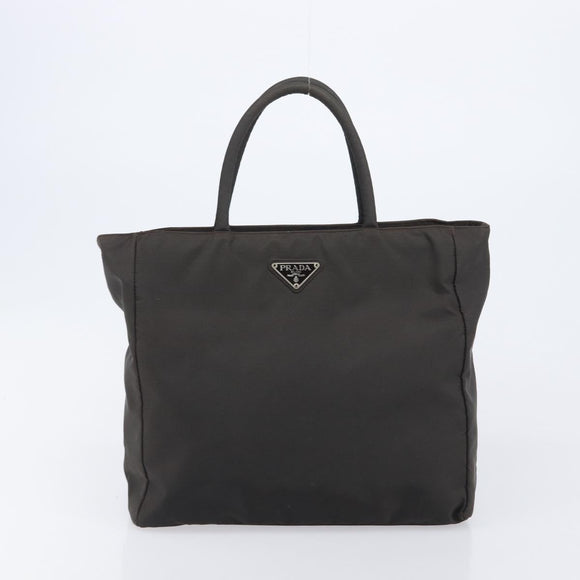 PRADA Tote Bag Nylon 4 Set Khaki Black Brown Auth bs37180
