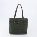 PRADA Tote Bag Nylon 4 Set Khaki Black Brown Auth bs37180-20