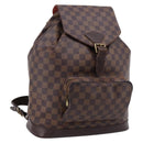 LOUIS VUITTON Damier Ebene Montsouris GM Backpack N51139 LV Auth bs37187-1