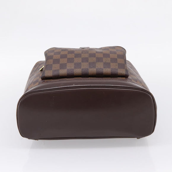 LOUIS VUITTON Damier Ebene Montsouris GM Backpack N51139 LV Auth bs37187