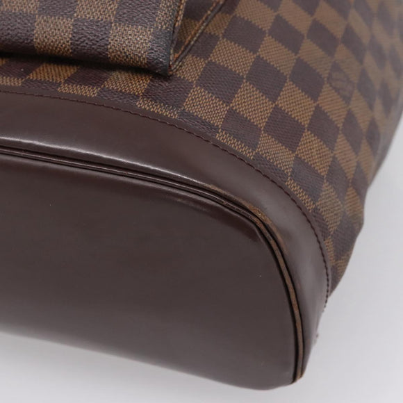 LOUIS VUITTON Damier Ebene Montsouris GM Backpack N51139 LV Auth bs37187