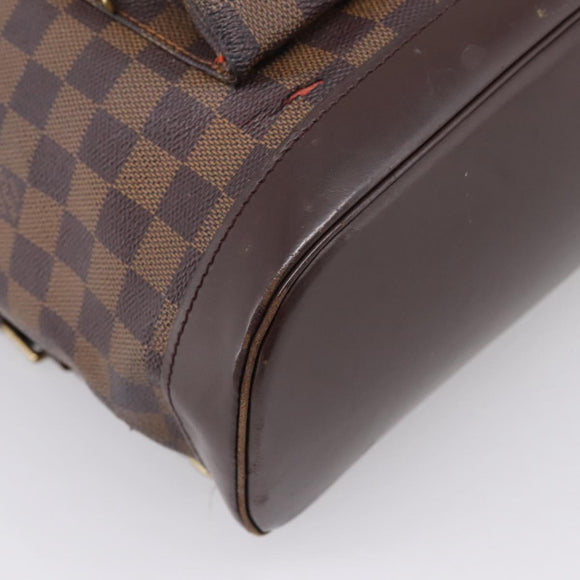 LOUIS VUITTON Damier Ebene Montsouris GM Backpack N51139 LV Auth bs37187