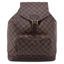 LOUIS VUITTON Damier Ebene Montsouris GM Backpack N51139 LV Auth bs37187-13