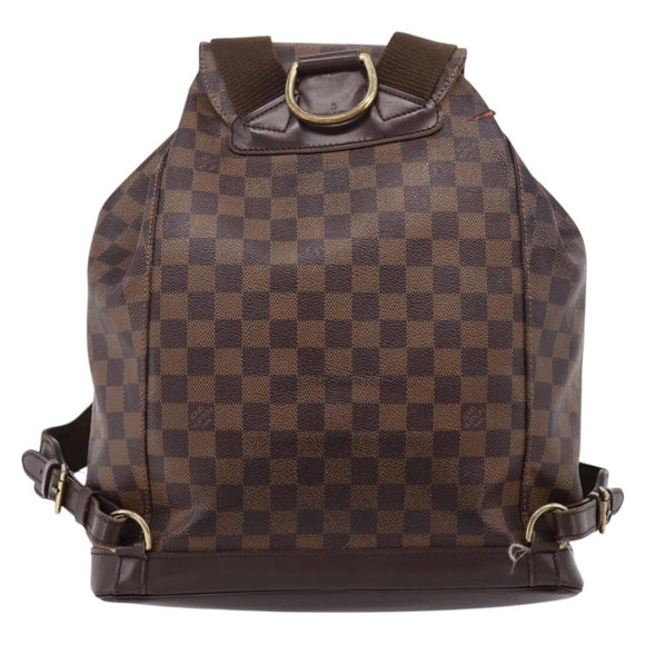LOUIS VUITTON Damier Ebene Montsouris GM Backpack N51139 LV Auth bs37187